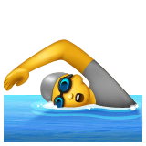 🏊 Persona Che Nuota Emoji su WhatsApp