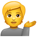 Person Tipping Hand Emoji on WhatsApp