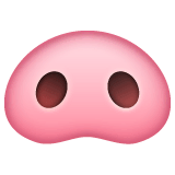 🐽 Nariz de cerdo Emoji en WhatsApp