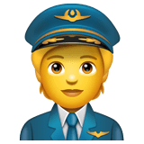 🧑‍✈️ Pilot(in) Emoji auf WhatsApp