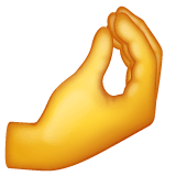 Pinched Fingers Emoji on WhatsApp