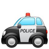 Carro da polícia Emoji WhatsApp