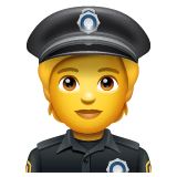 👮 Agente de policía Emoji en WhatsApp