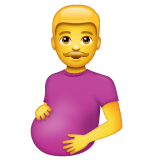 🫃 Schwangerer Mann Emoji auf WhatsApp