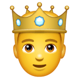 🤴 Príncipe Emoji en WhatsApp