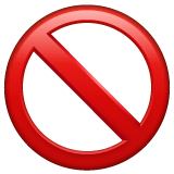 Prohibited on WhatsApp