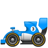 Racing Car Emoji on WhatsApp