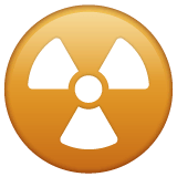 ☢️ Radioaktiv Emoji auf WhatsApp