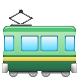 🚃 Железнодорожный вагон Эмодзи в WhatsApp