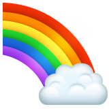 Regenbogen Emoji WhatsApp