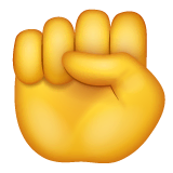 Raised Fist on WhatsApp