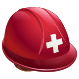 ⛑️ Helm mit weißem Kreuz Emoji auf WhatsApp