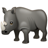Rhinoceros Emoji on WhatsApp