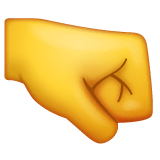 Right-Facing Fist Emoji on WhatsApp