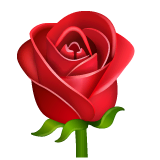 🌹 गुलाब व्हाट्सएप पर इमोजी