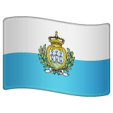 Bandera de San Marino Emoji WhatsApp