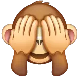 Macaco que não vê nada ruim emoji whatsapp