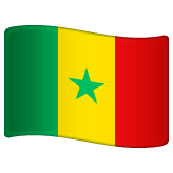 Флаг Сенегала Эмодзи в WhatsApp