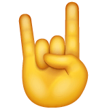 Sign of the Horns Emoji on WhatsApp