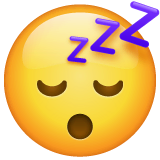 Cara a dormir Emoji WhatsApp