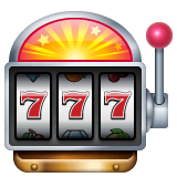 Slot Machine Emoji on WhatsApp