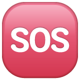 🆘 Symbole SOS Émoji sur WhatsApp