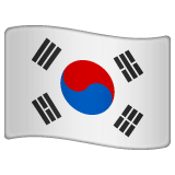 Etelä-Korean Lippu on WhatsApp