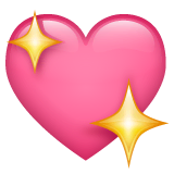 Sparkling Heart Emoji on WhatsApp