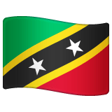 Flagge von St. Kitts und Nevis on WhatsApp