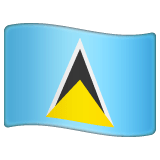 Flag: St. Lucia Emoji on WhatsApp