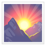 🌄 Sunrise Over Mountains Emoji on WhatsApp