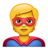 Super-herói Emoji WhatsApp