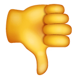 Thumbs Down Emoji (U+1F44E)