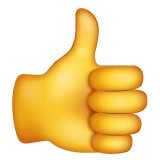 Thumbs Up Emoji on WhatsApp