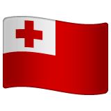 Flagge von Tonga Emoji WhatsApp