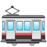 🚋 Tram Car Emoji on WhatsApp