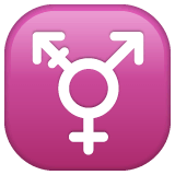 ⚧️ Symbole de la communauté transgenre Émoji sur WhatsApp