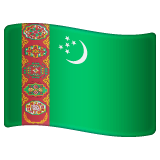 Флаг Туркменистана Эмодзи в WhatsApp