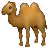 Two-Hump Camel Emoji on WhatsApp
