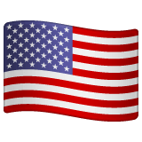 🇺🇸 Bandiera degli Stati Uniti Emoji su WhatsApp