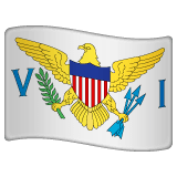 Bandeira das Ilhas Virgens Americanas on WhatsApp