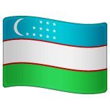 Flag: Uzbekistan Emoji on WhatsApp