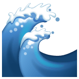 Water Wave Emoji on WhatsApp