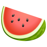 Watermelon Emoji on WhatsApp