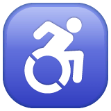 ♿ Símbolo de cadeira de rodas Emoji nos WhatsApp