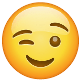😉 Zwinkerndes Gesicht Emoji auf WhatsApp
