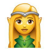 Weibliche Elfe Emoji WhatsApp