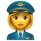 👩‍✈️ Пилот женщина Эмодзи в WhatsApp