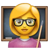 Woman Teacher Emoji on WhatsApp