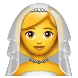 👰‍♀️ Mujer con velo Emoji en WhatsApp